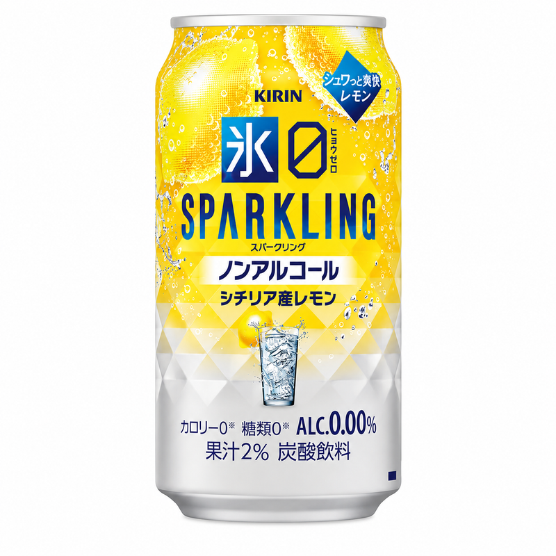 Kirin Hyoketsu Zero Sparkling Citrondryck Alkoholfri 350ml