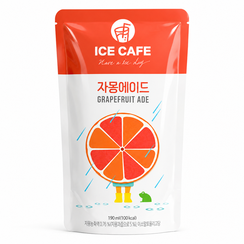Wooshin Grapefruit Ade Drink in a Pouch with Sweetener 190ml