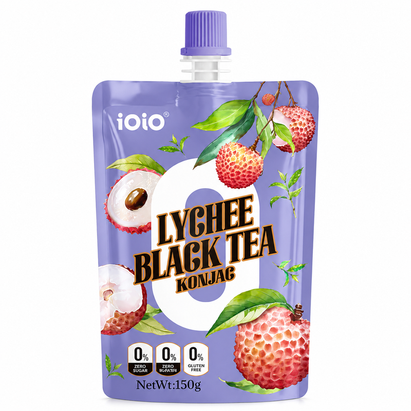 IOIO Konjac Drink with Black Tea and Lychee 150g