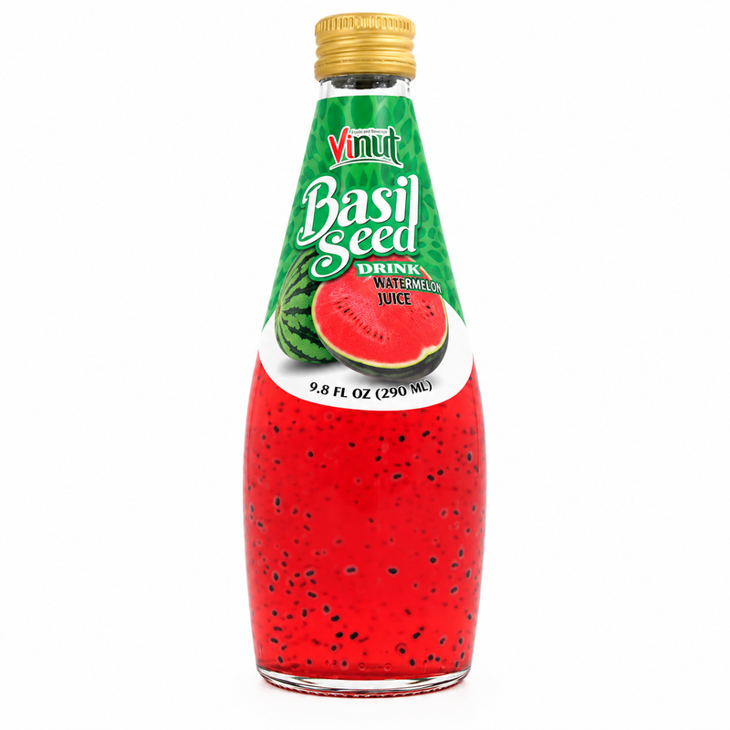 Vinut Dryck med basilikafrön och vattenmelonsmak 290ml