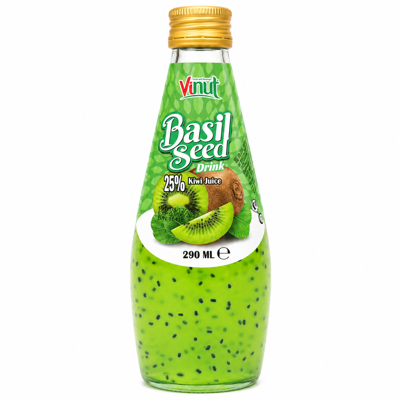 Vinut Basilikafrödryck med kiwijuice 290ml