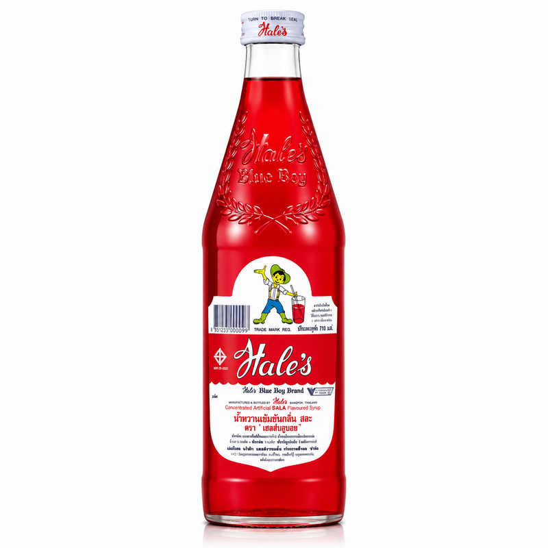 Hale's Blue Boy Röd sirap med salasmak 710ml