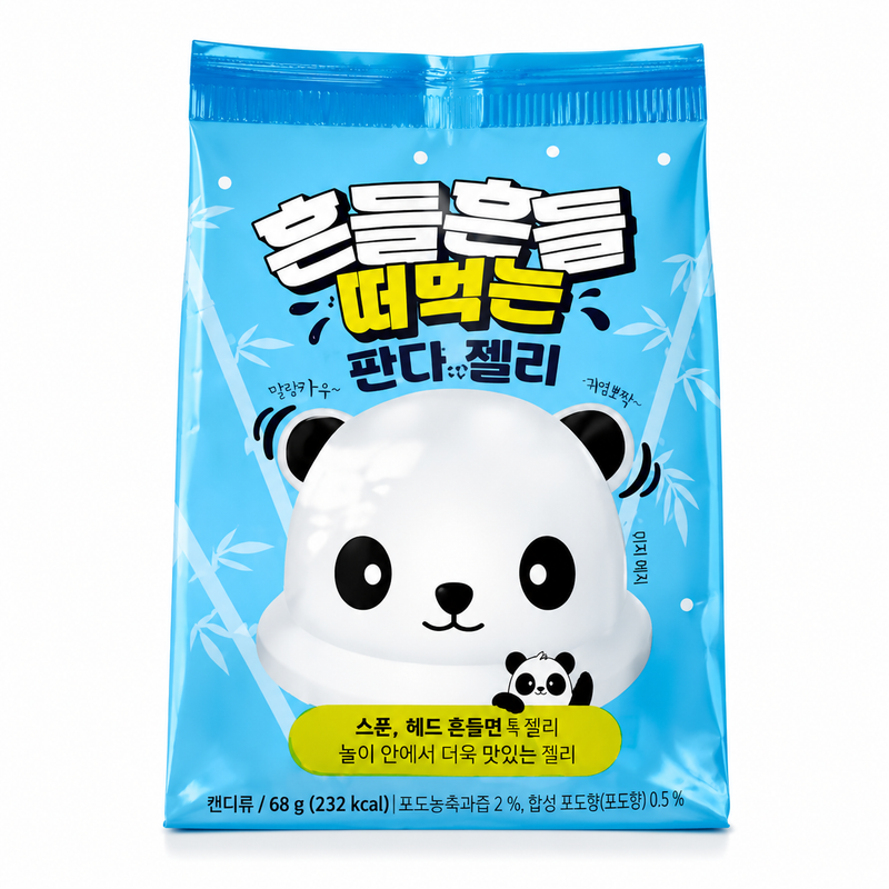 UNI Wobbly Panda Jelly med druvsmak 68g