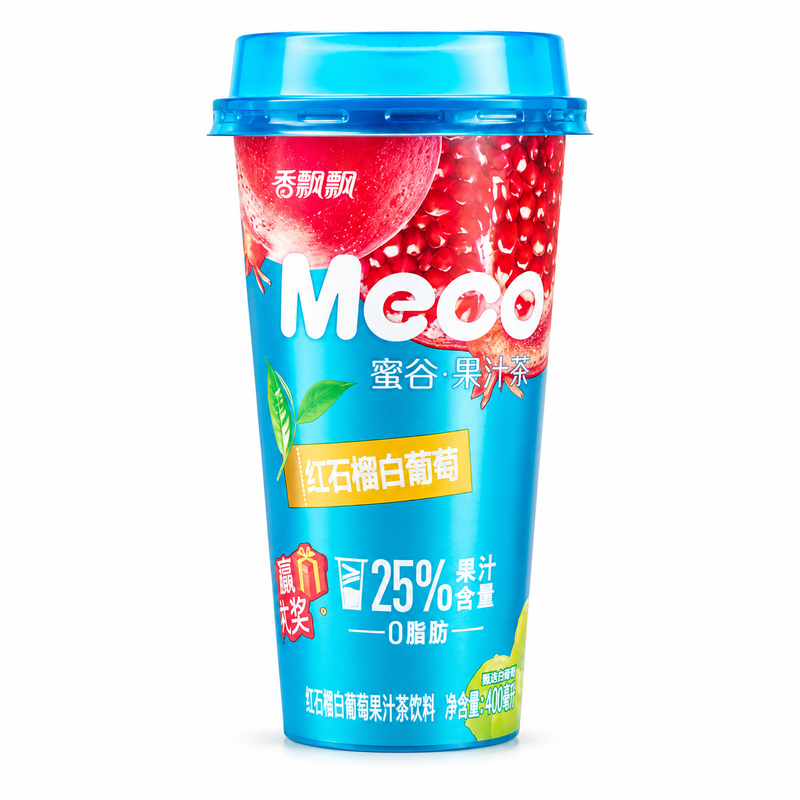Xiang Piao Piao MECO Fruit Tea with Pomegranate and Muscat Grape 400ml