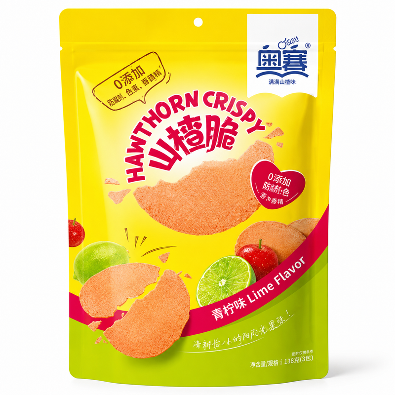 O'Say Krispiga Hagtornschips med Lime 55g
