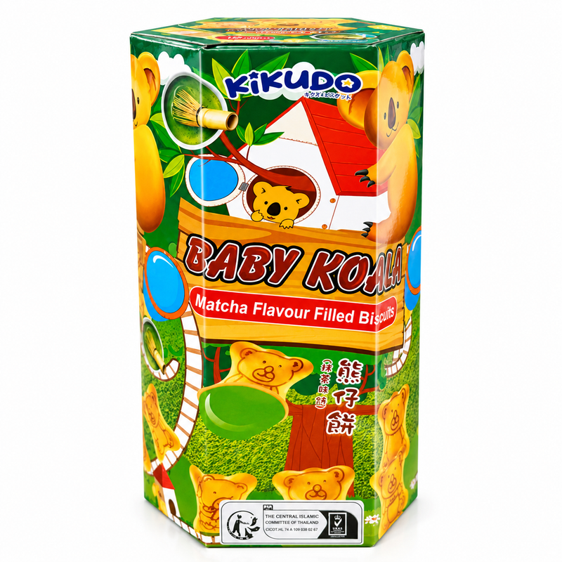 Kikudo Baby Koala Kex med matchakräm 38g