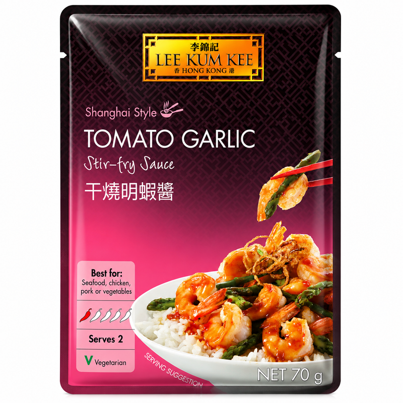 Lee Kum Kee Shanghai Style Tomat & Vitlökssås för Räkor 70g
