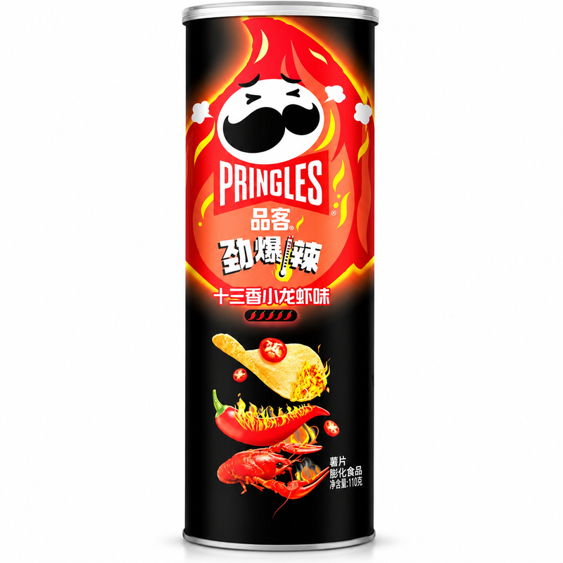 品客劲爆辣十三香小龙虾味薯片 110克