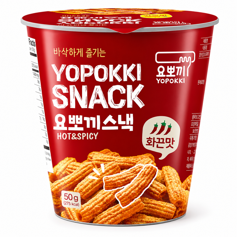 Yopokki Krispiga riskakor med stark koreansk smak 50g
