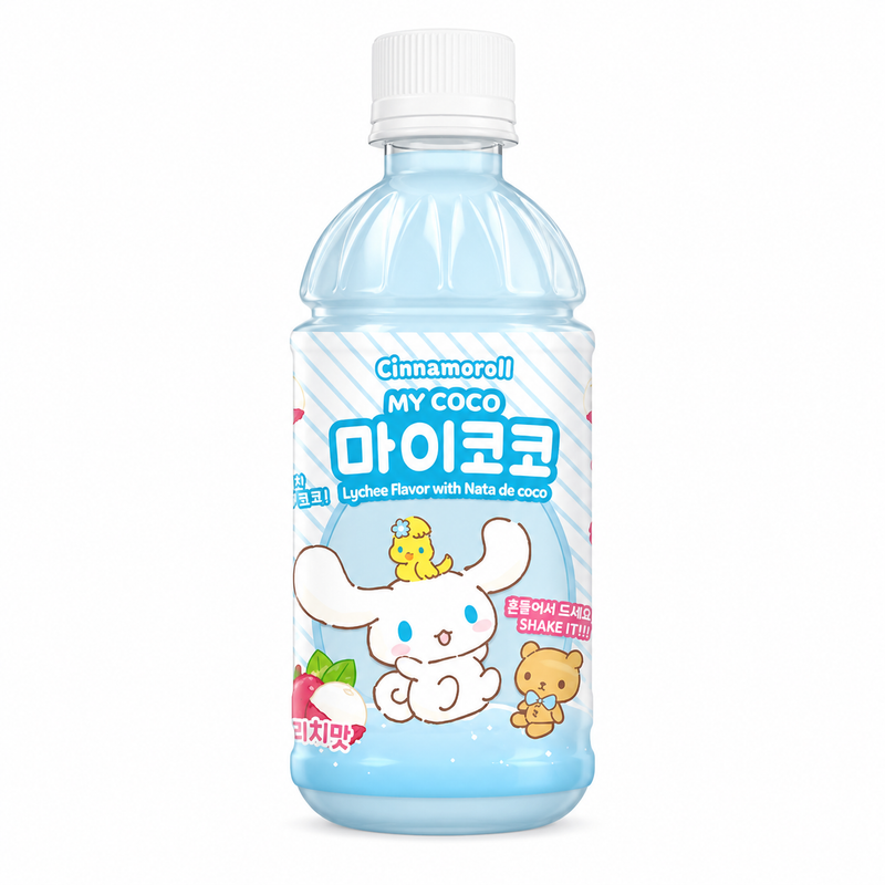 Sanrio Cinnamoroll Litchidryck med nata de coco 340ml