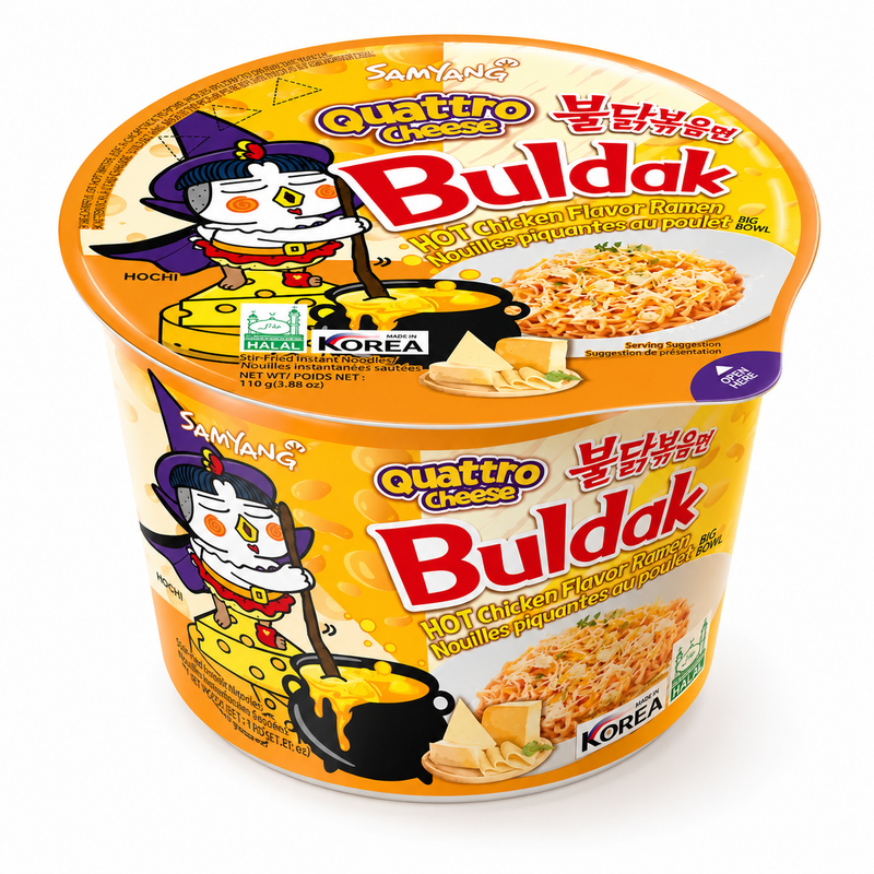 Samyang Buldak Quattro Cheese Hot Chicken Ramen Cup 110g