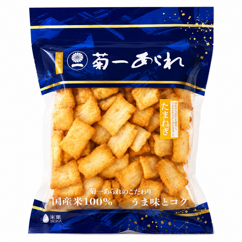 Kikuichi Riskakor med Löksmak 90g