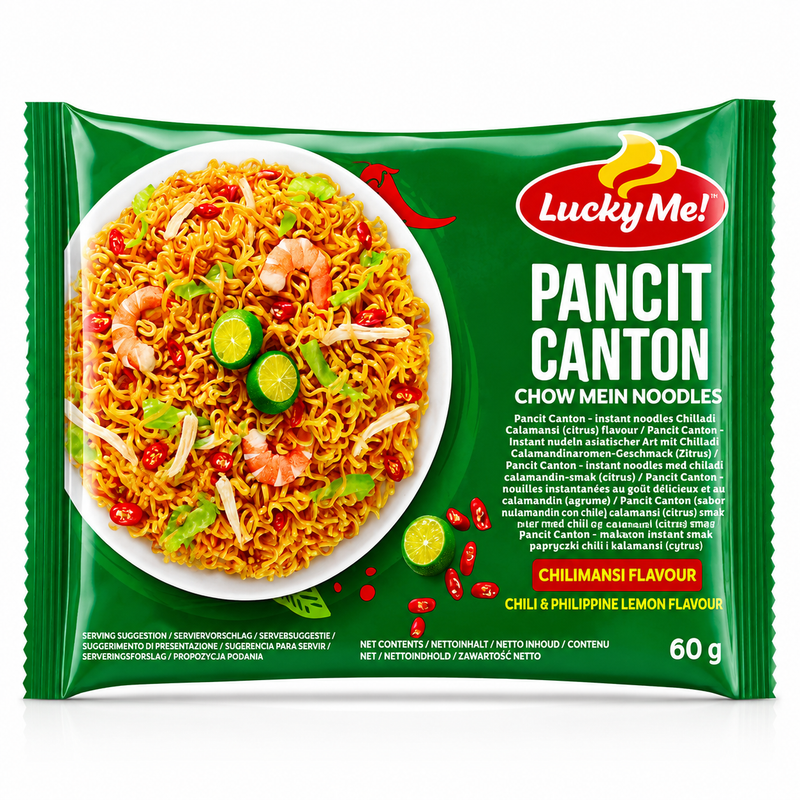 Lucky Me Pancit Canton Sweet &amp; Spicy Instantnudlar 60g
