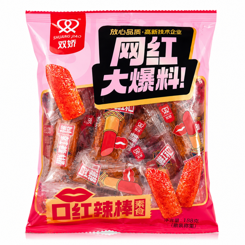 Shuangjiao Vegetariska Kryddiga Stavar 188g