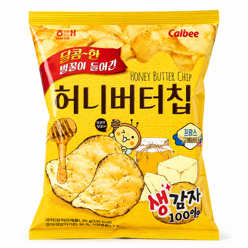 KR Calbee Potatischips med Honung- och Smörsmak 60g