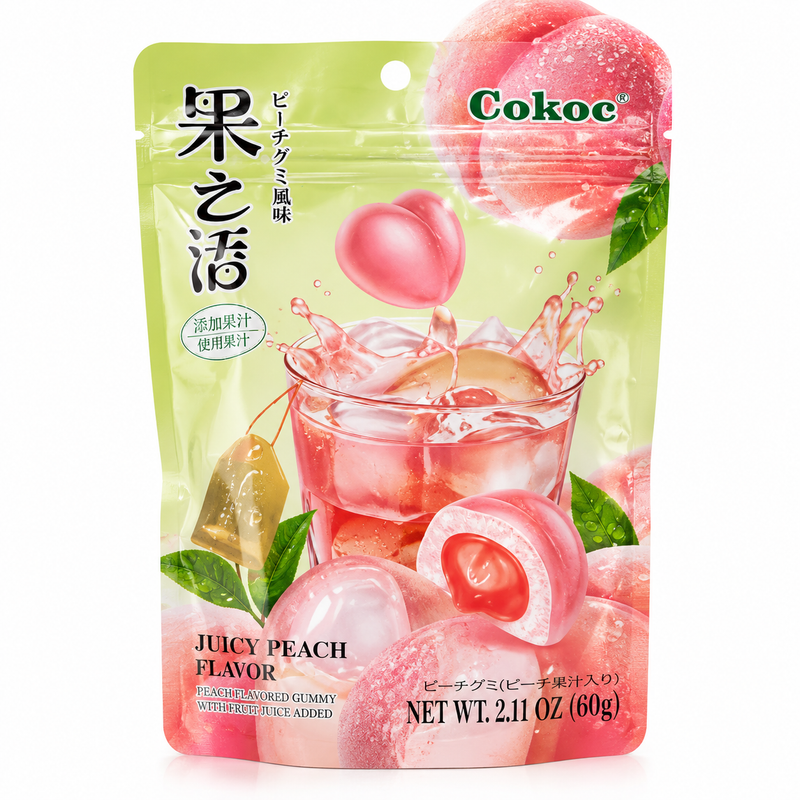 Cokoc Gelégodis med Vit Persikosmak 60g