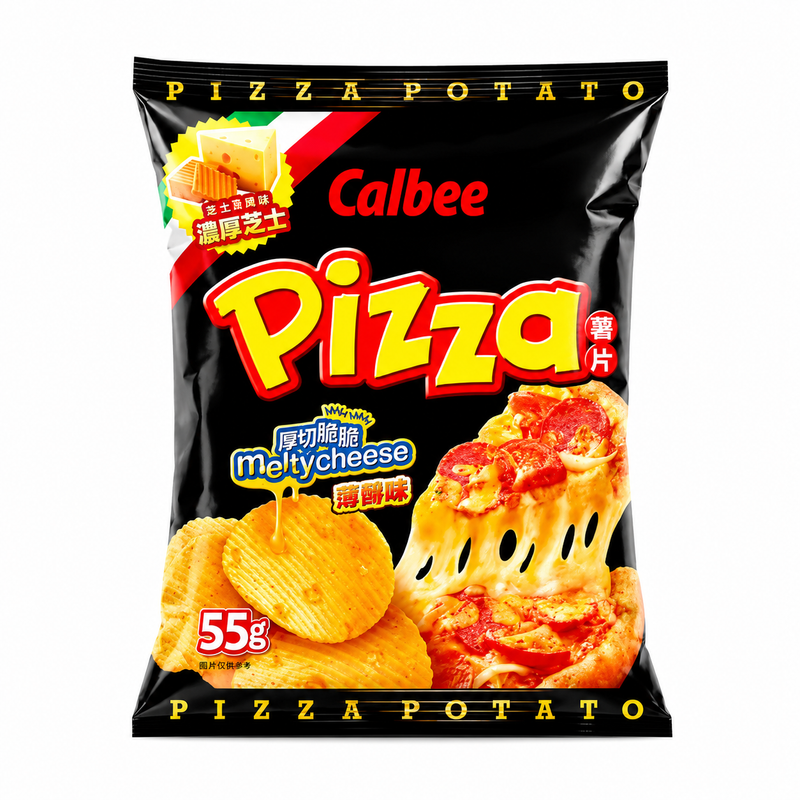 Calbee Potatischips med Extra Rik Ostsmak 55g