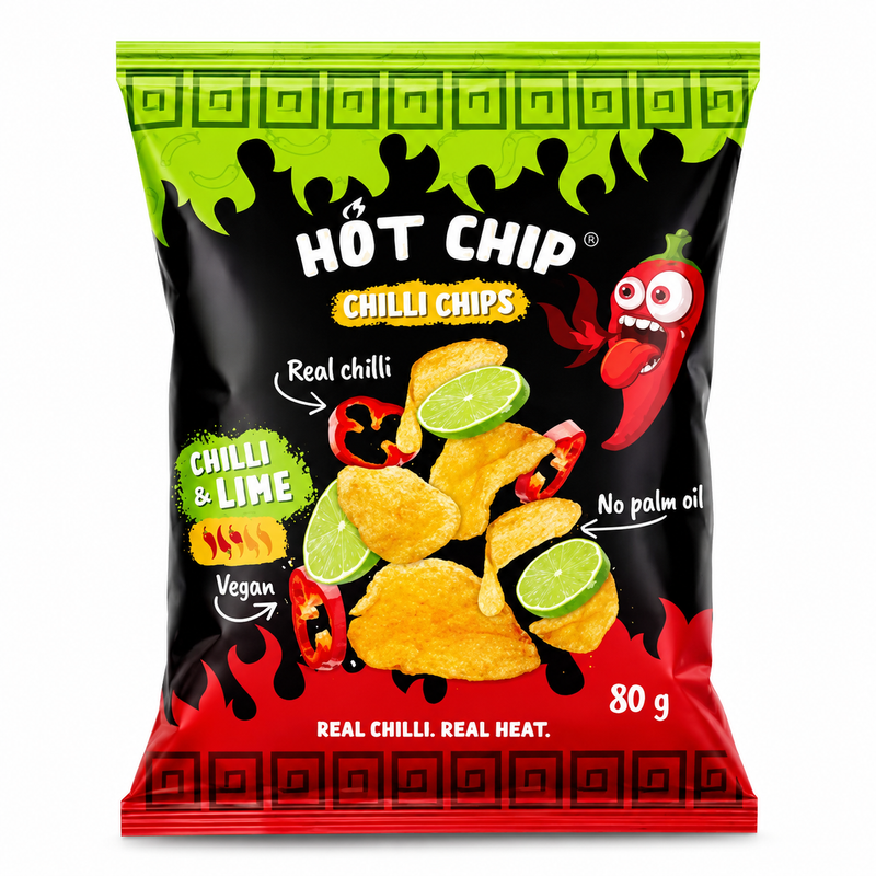 Hot Chip Chilli Chips Chili & Lime 80g