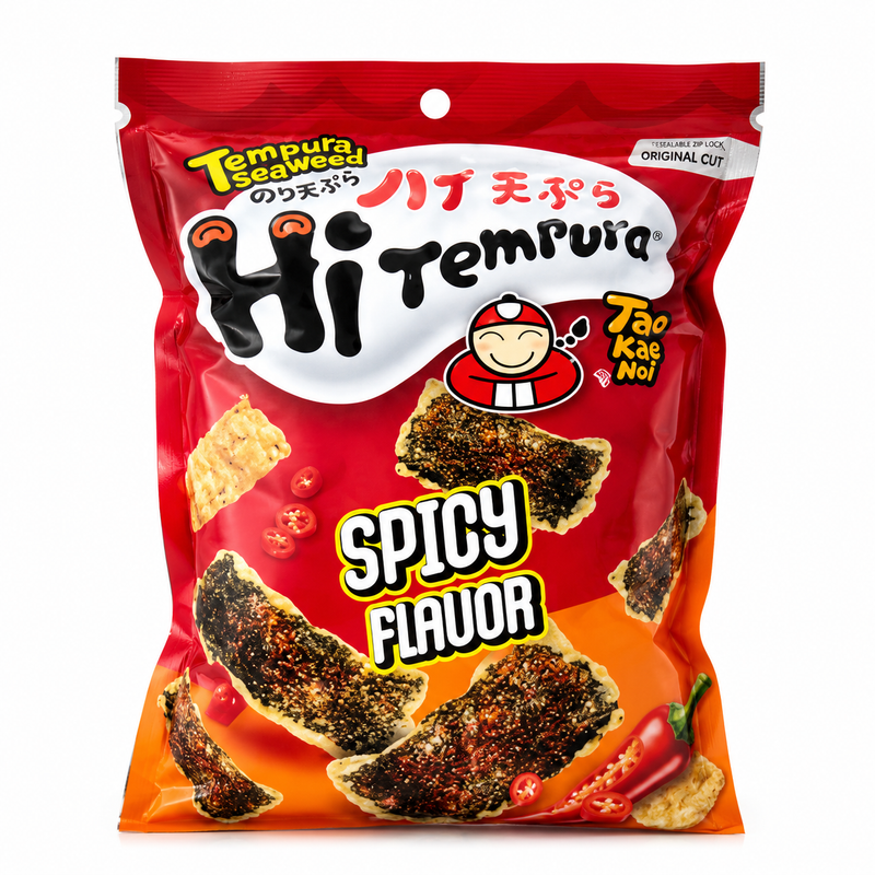 Tao Kae Noi Spicy Flavour Tempura Seaweed Snacks 40g