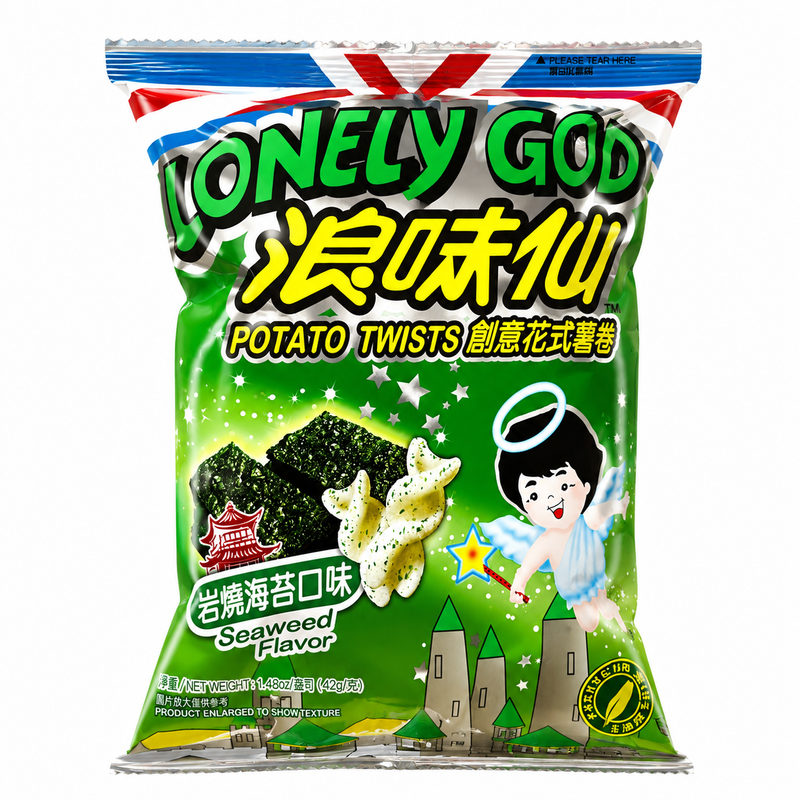 Want Want Lonely God Potatissnurror med Sjögrässmak 42g