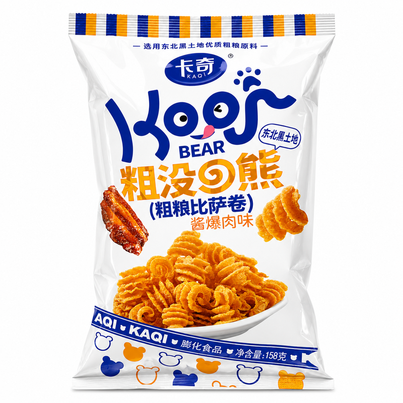 KAQI Pizzarullar BBQ-smak 158g