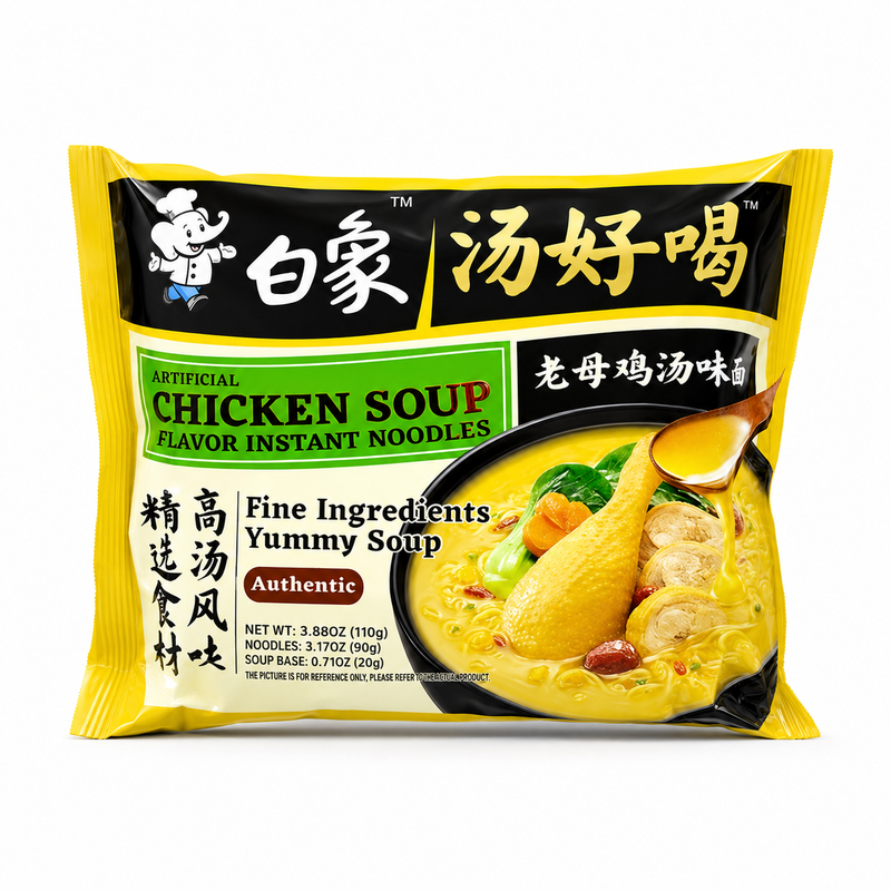 BaixiangNudlar med kycklingsoppsmak 111g