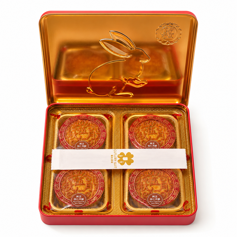 YB Five Nut Paste Mooncake, Hong Kong Yue Ban Huang Ting Authentic Pure Five Nut Mooncake 750g