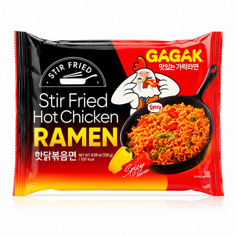Garak Wokade Snabbnudlar med Stark Kycklingsmak 130g