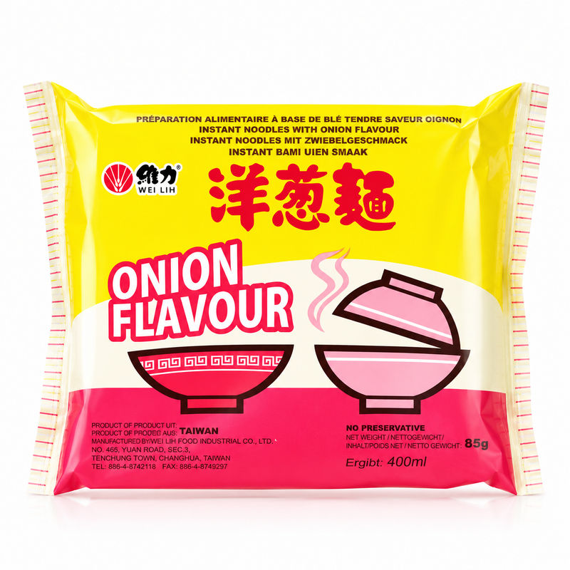 Wei Lih Snabbnudlar med Schalottenlökssmak 85g