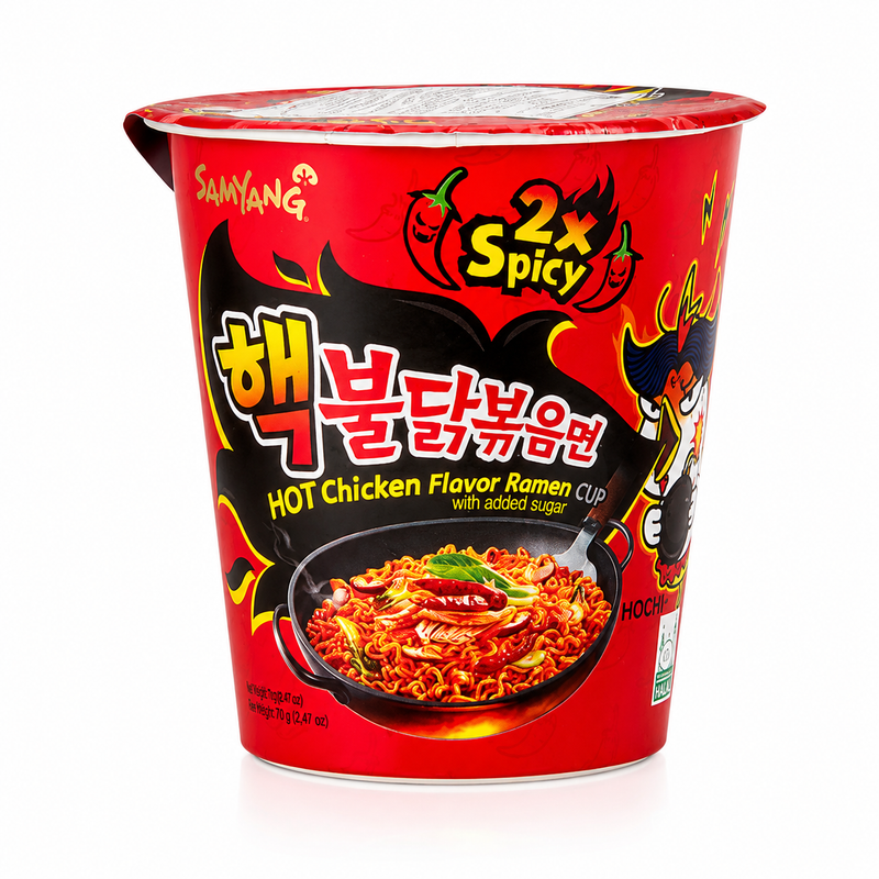Samyang Buldak Hot Chicken Ramen Dubbel Stark Kopp 70g