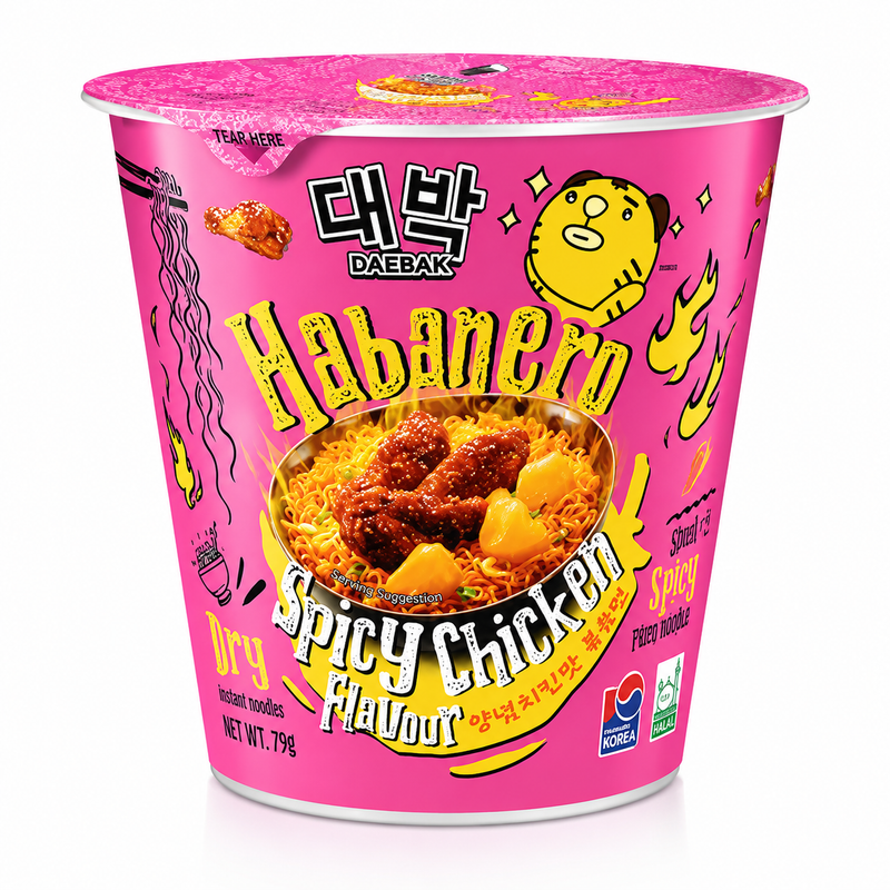 Daebak Habanero Hot Chicken Cup Noodles 79g