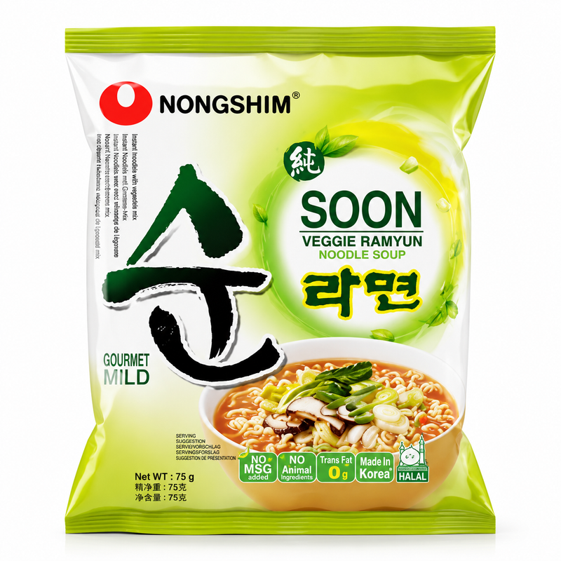 Nongshim Veggie Soon Snabbnudlar 112g