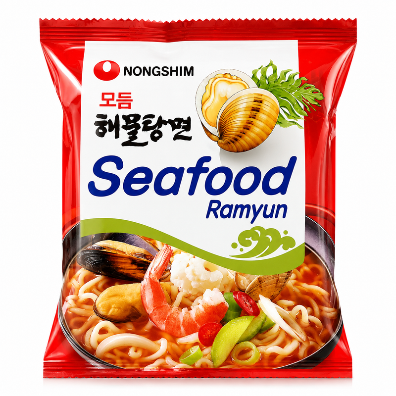 Nongshim Seafood Ramyun Skaldjurssmak 125g
