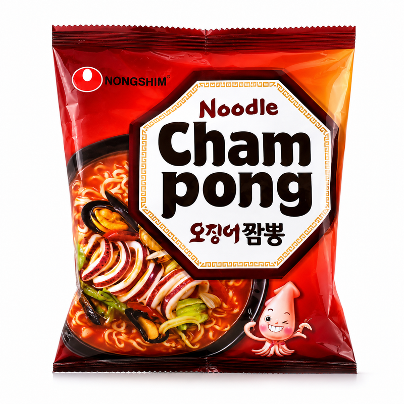 Nongshim Champong Snabbnudlar med Skaldjurssmak 124g