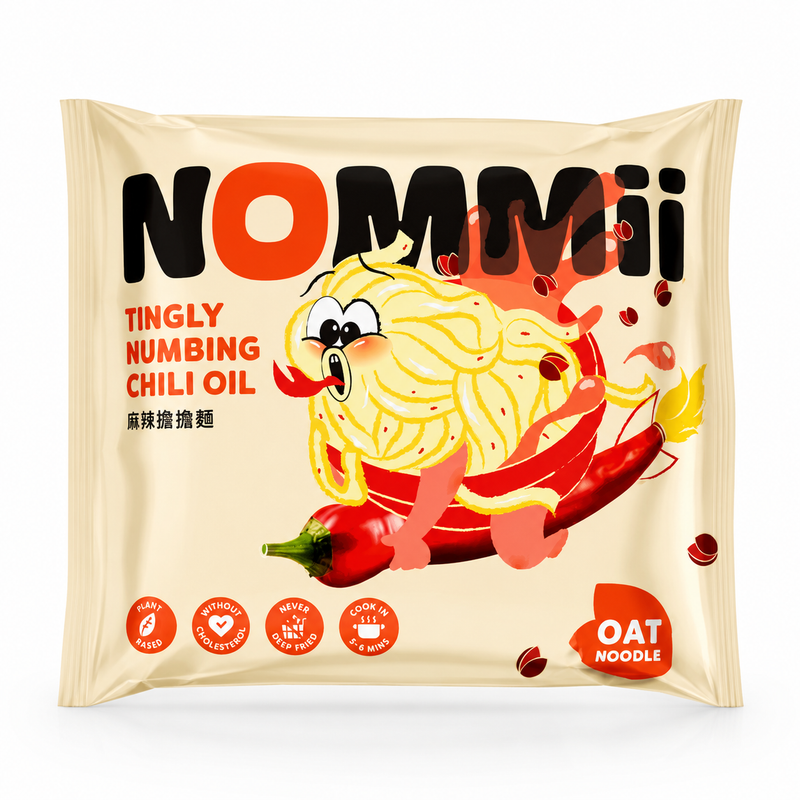 Nommii Oat Noodles med Mala Chiliolja 122g
