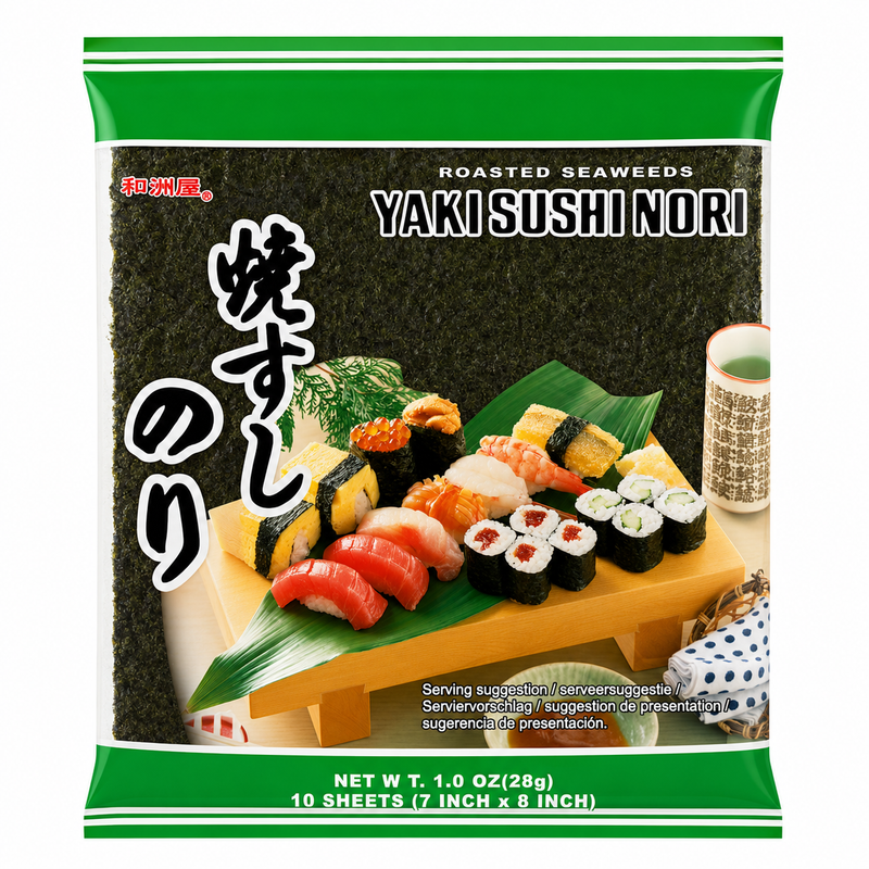 HeZhouWu Sushi Nori (Sjögräs) 10 Plattor