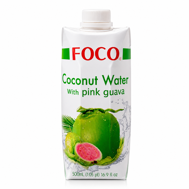 Foco Kokosvatten med Rosa Guava 500ml