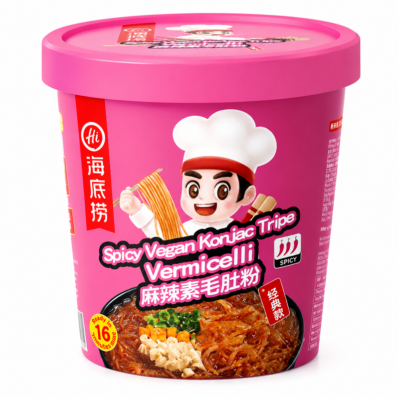 Haidilao Kryddig Vegansk Konjakstriper 120g