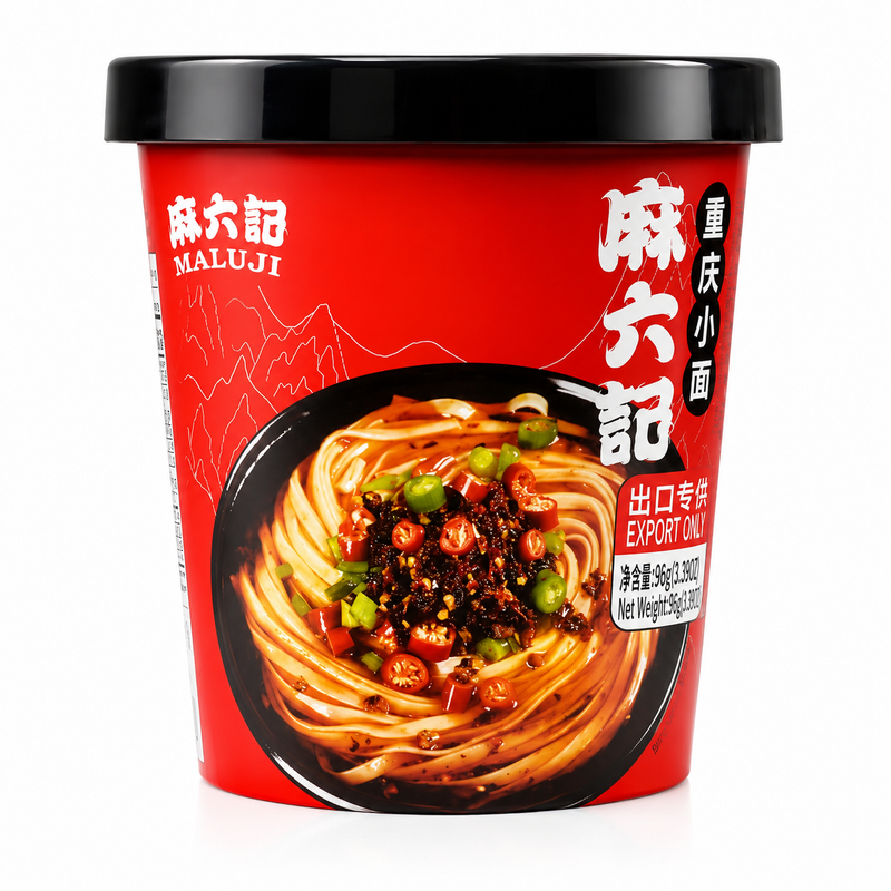 Maliuji Chongqing Nudlar Stark & Kryddig Smak 95g