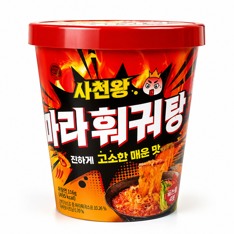 Sacheon Wang Glasnudlar Hot Pot Smak 112g