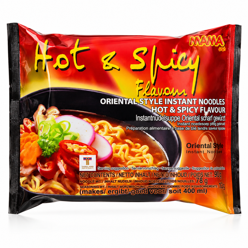 Mama Hot & Spicy Snabbnudlar 90g