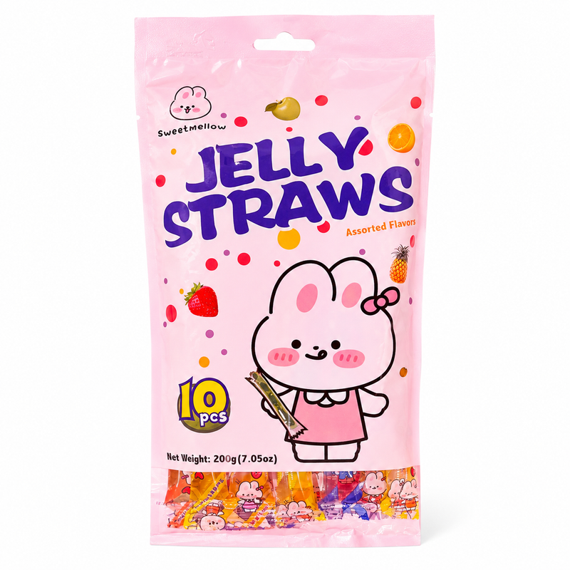Sweetmellow Geléstrån Blandade Fruktsmaker 200g