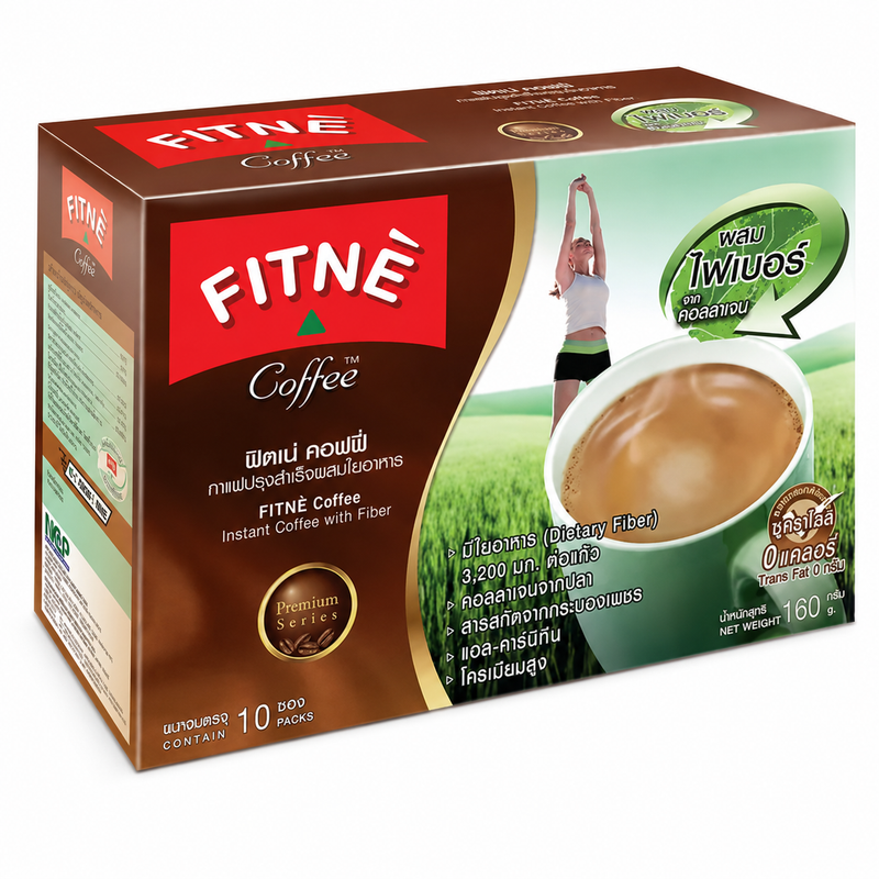Fitne 速溶咖啡混合纤维和胶原蛋白 160克