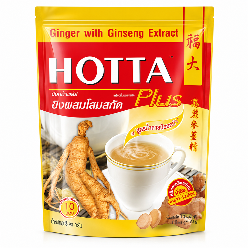 Hotta Instant Ingefärsdryck med Ginsengextrakt 90g