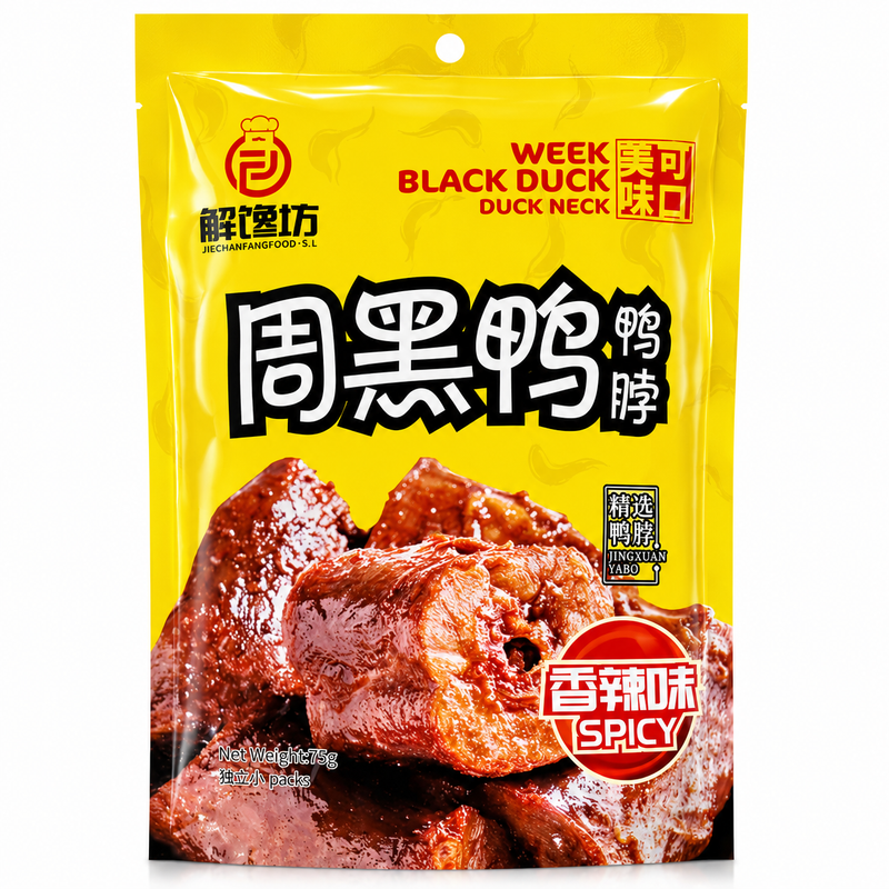 解馋坊周黑鸭鸭脖香辣味 105g