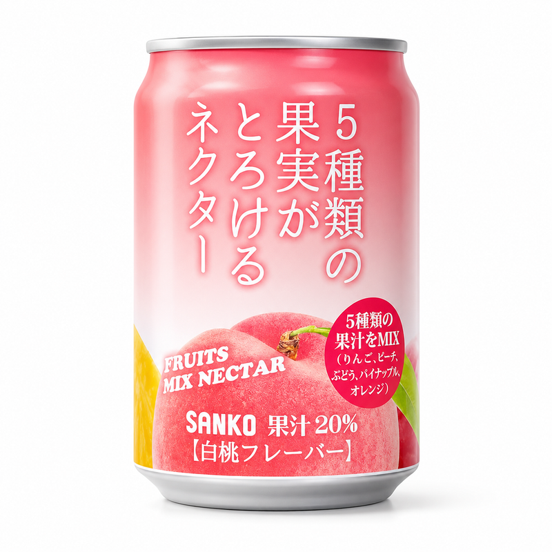 Sanko Blandad Fruktnektar Persika 280ml