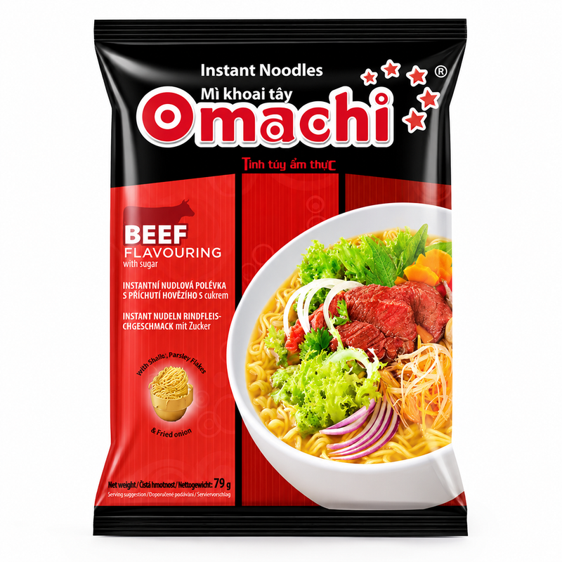 Omachi Instant Beef Noodles 大町牛肉面 80g