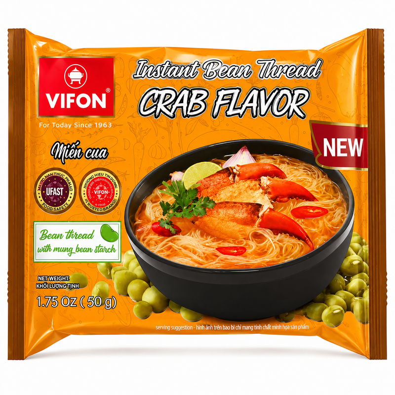 Vifon Crab Flavor Rice Noodles 50g