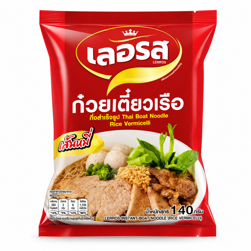 Lerros Thai Boat Noodle 泰国船式牛肉米粉 130克
