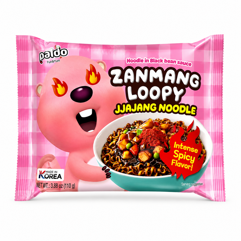 Paldo Zanmang Loopy Jjajang Nudlar Extra Stark 110g